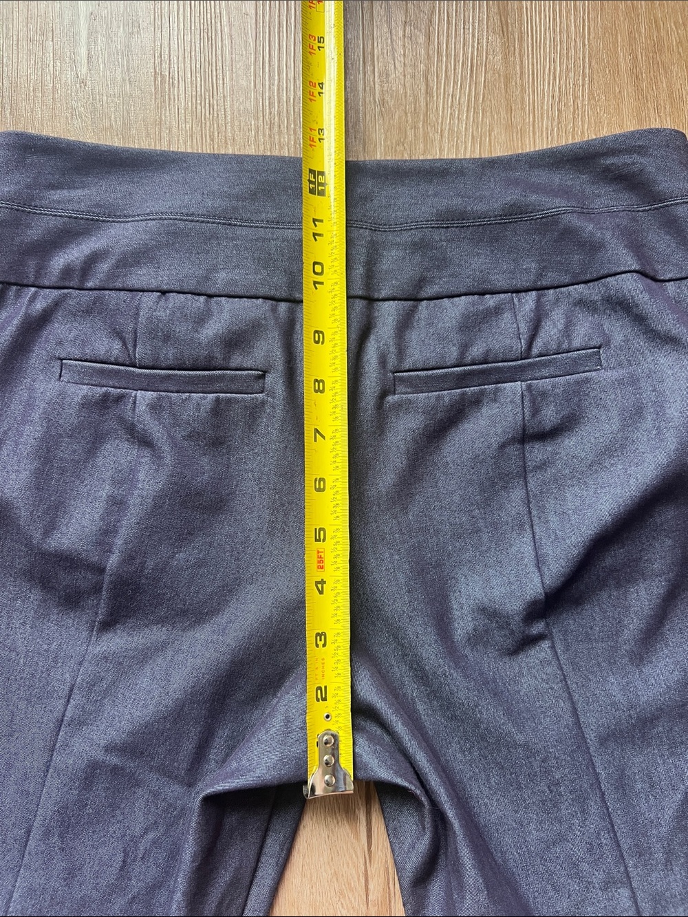 ELLE Women’s Blue High Waist Stretch Ankle Trousers Size 4 - Picture 14 of 15